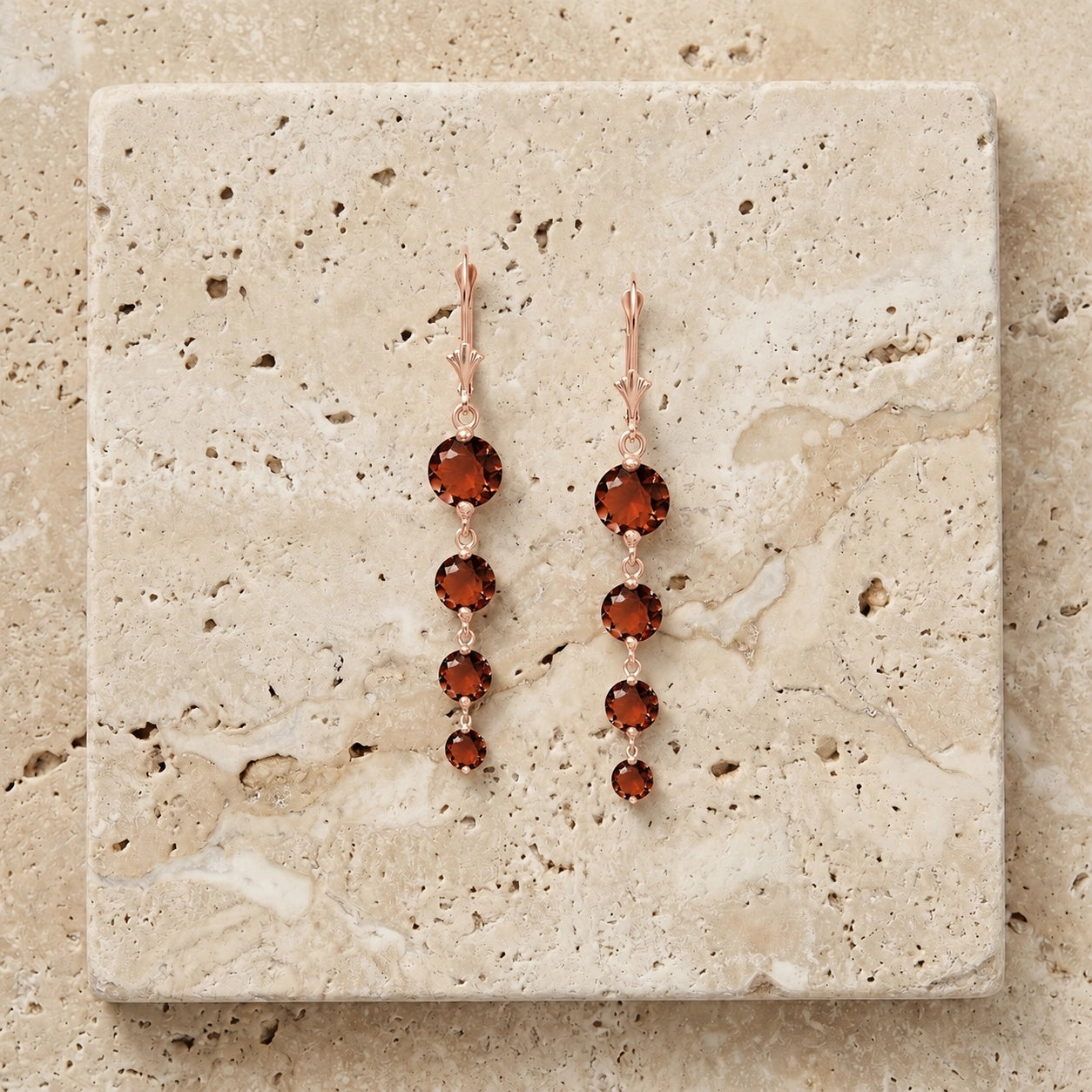 Rose Gold Garnet — Mariadelfina