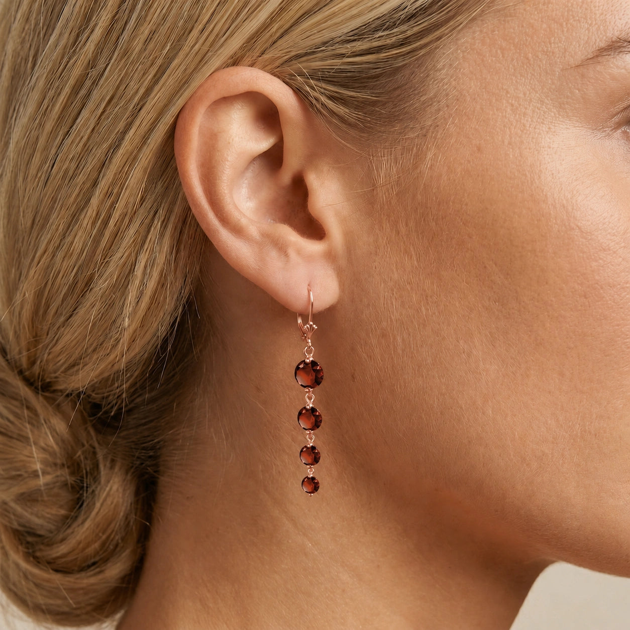 Rose Gold Garnet — Mariadelfina