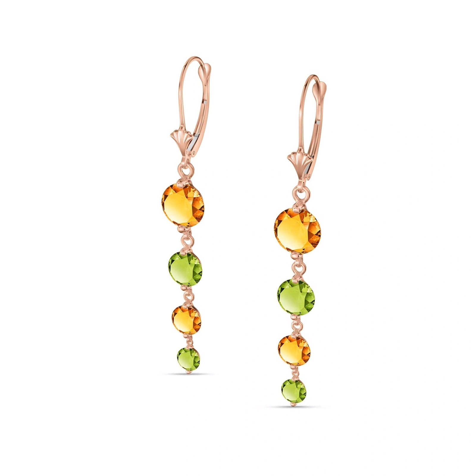 Rose Gold Peridot & Citrine — Mariadelfina