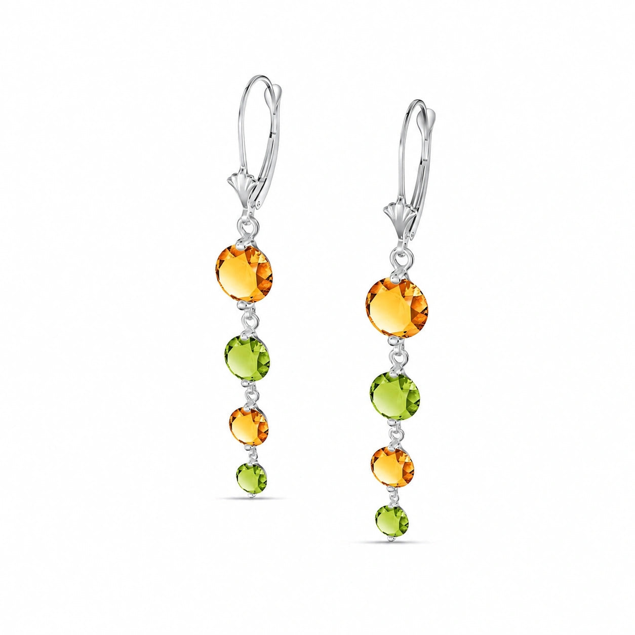 White Gold Peridot & Citrine — Mariadelfina