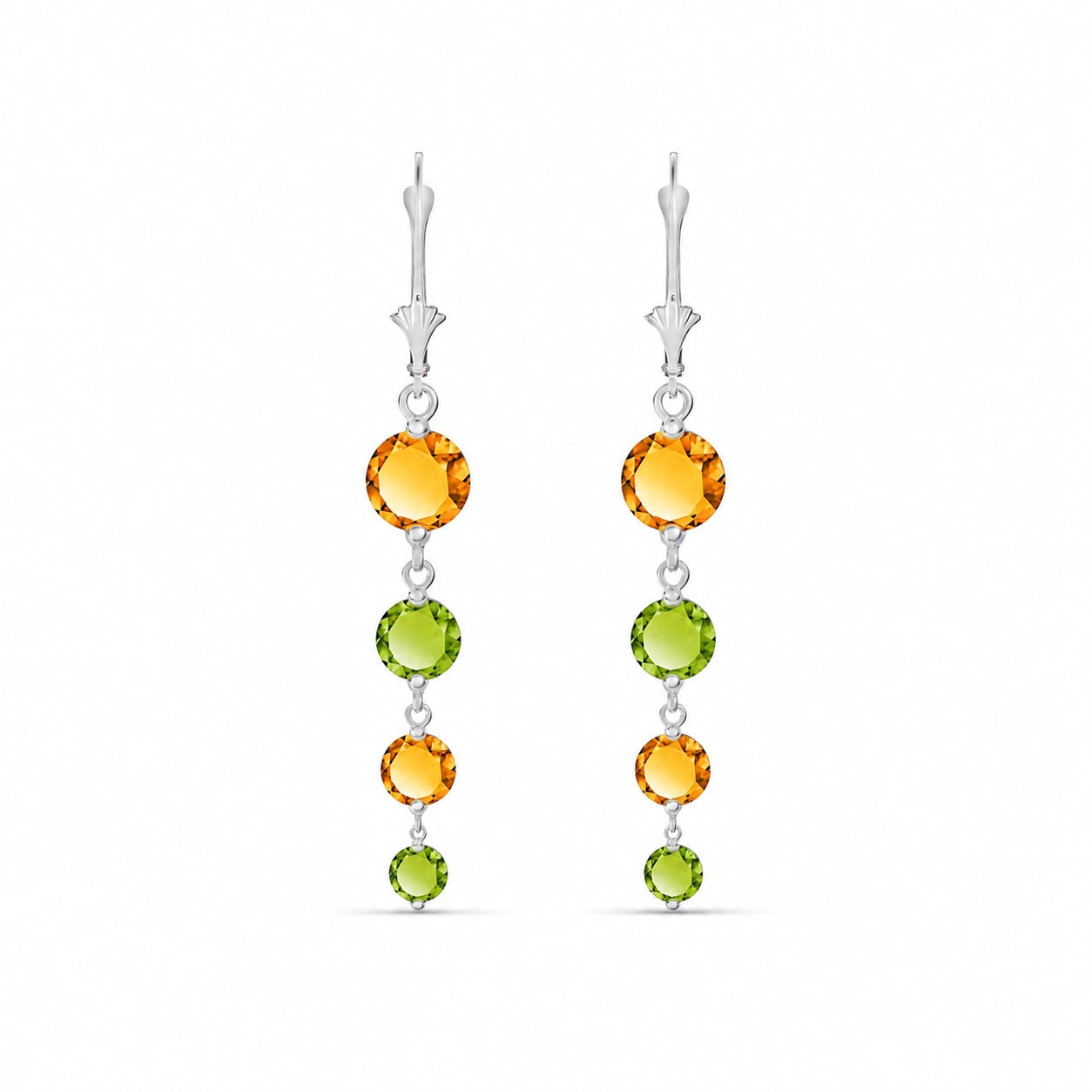 White Gold Peridot & Citrine — Mariadelfina