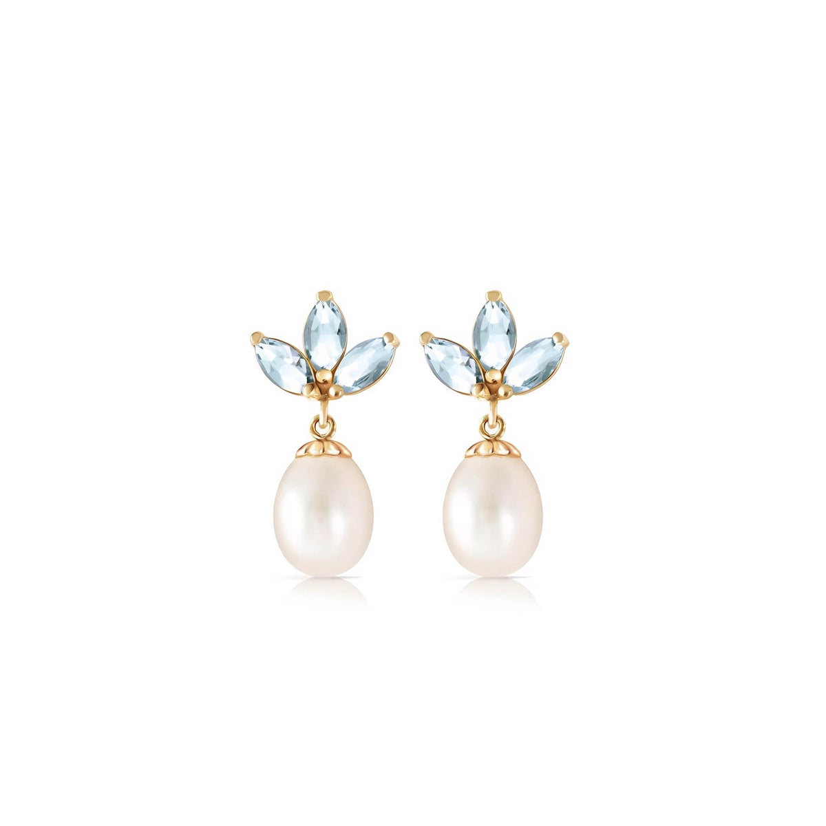 Yellow Gold Earrings Peridot 10K — Adelina