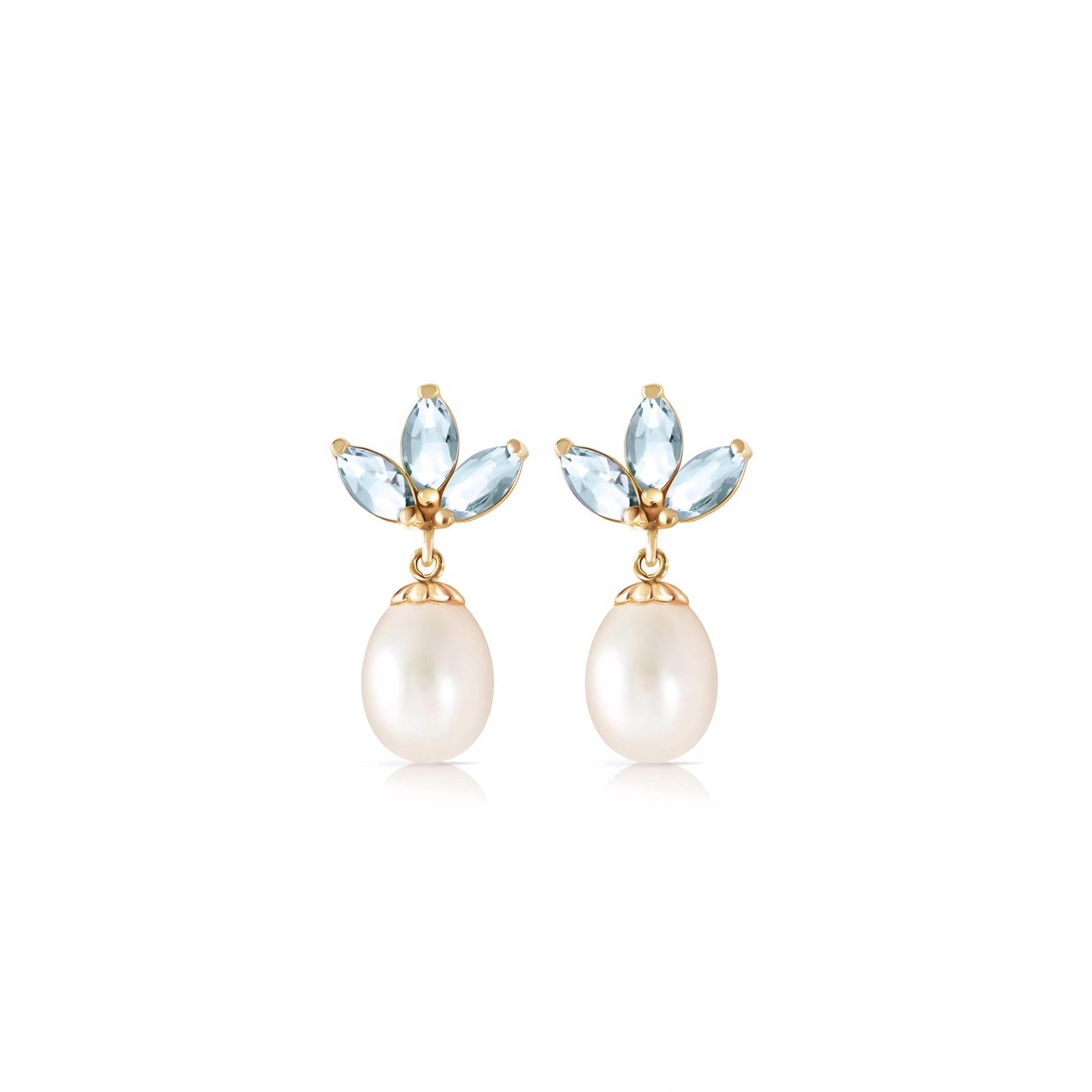 Yellow Gold Earrings Peridot 10K — Adelina