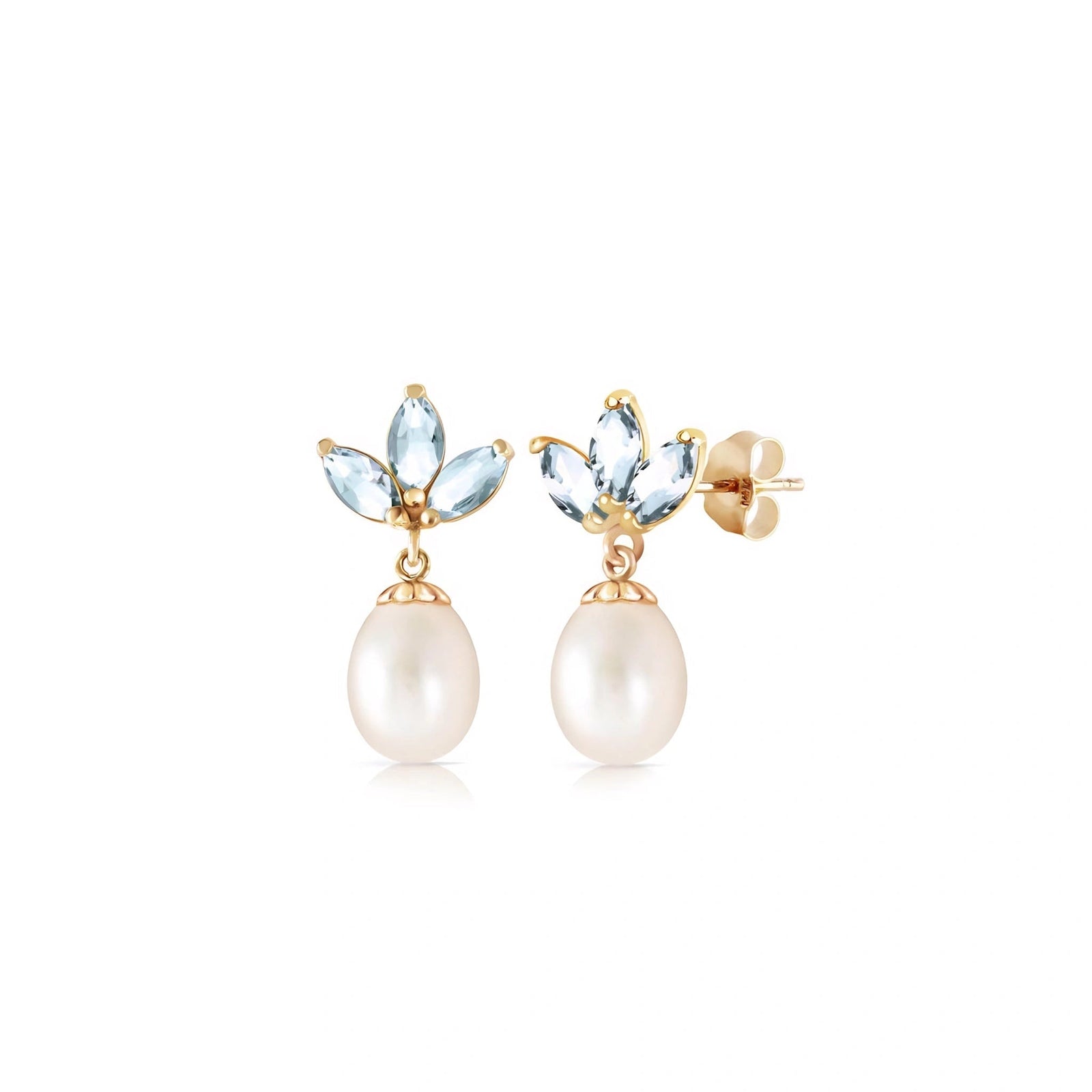 Yellow Gold Earrings Peridot 10K — Adelina