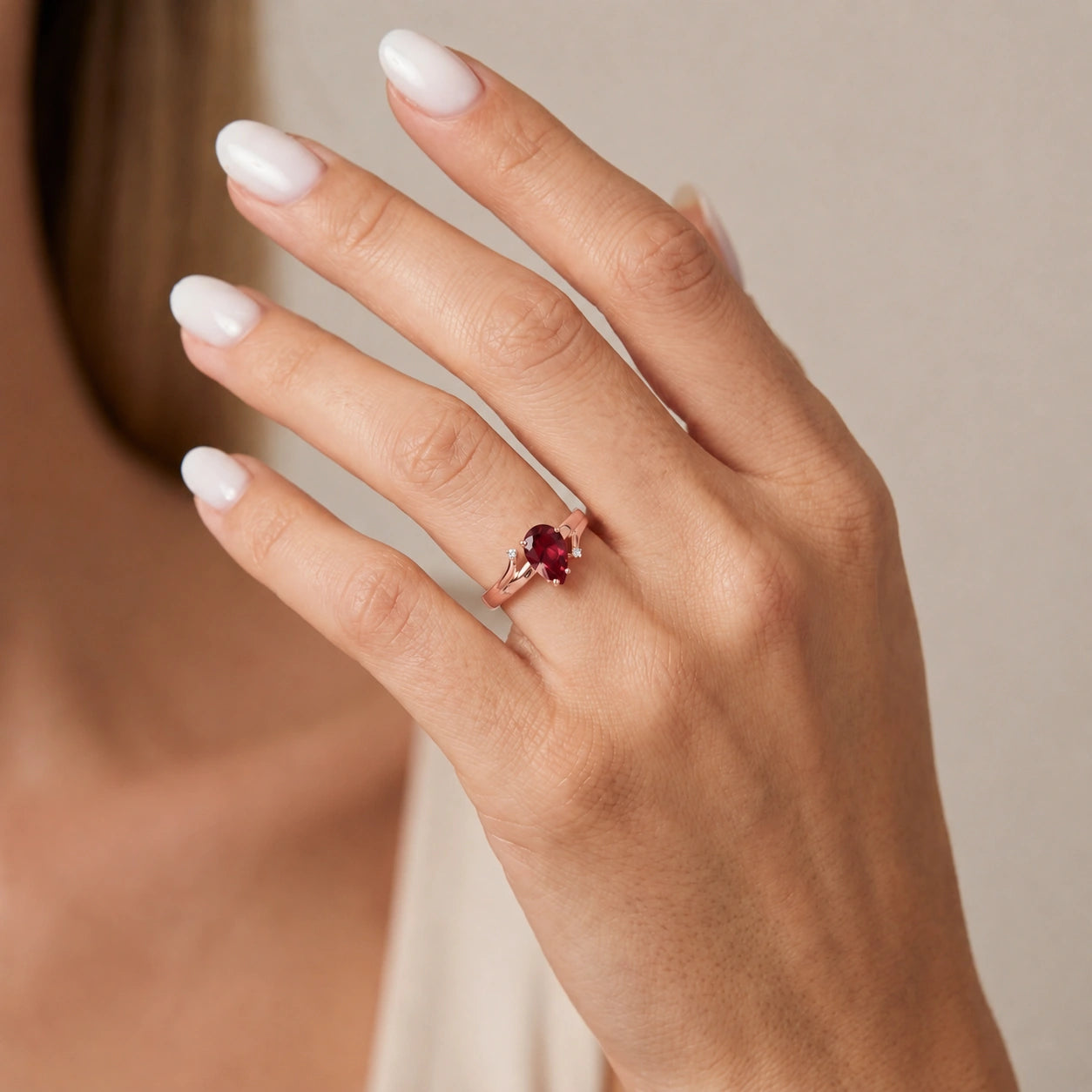 Rose Gold Diamond & Ruby — Zita