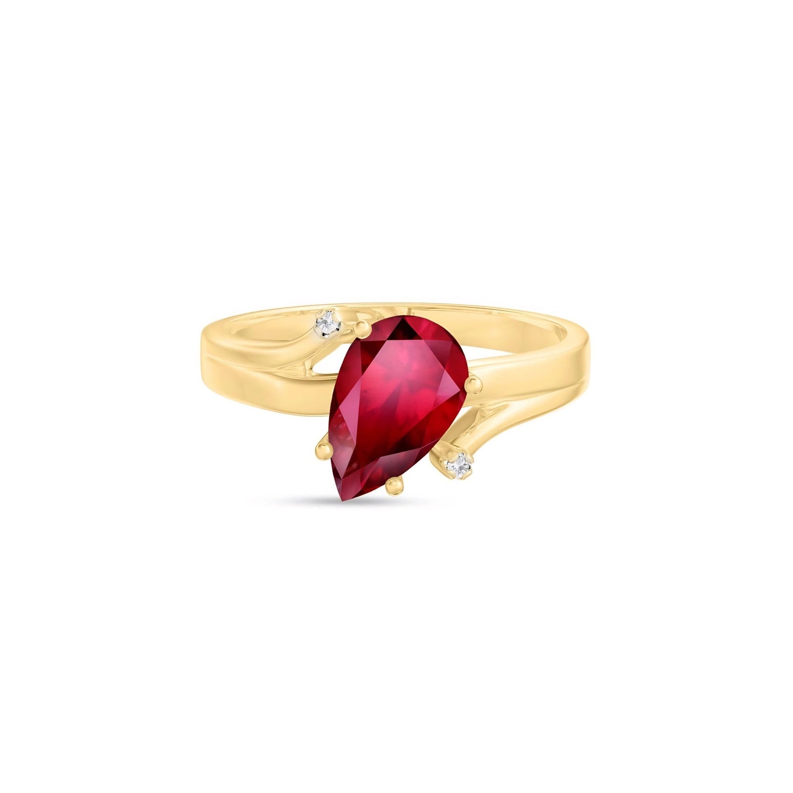 Yellow Gold Diamond & Ruby — Zita