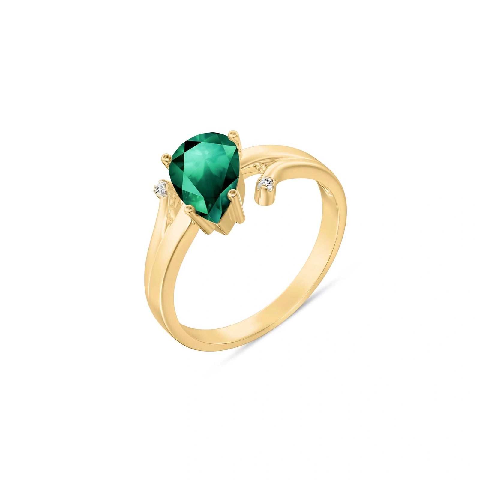 Yellow Gold Emerald & Diamond — Zita