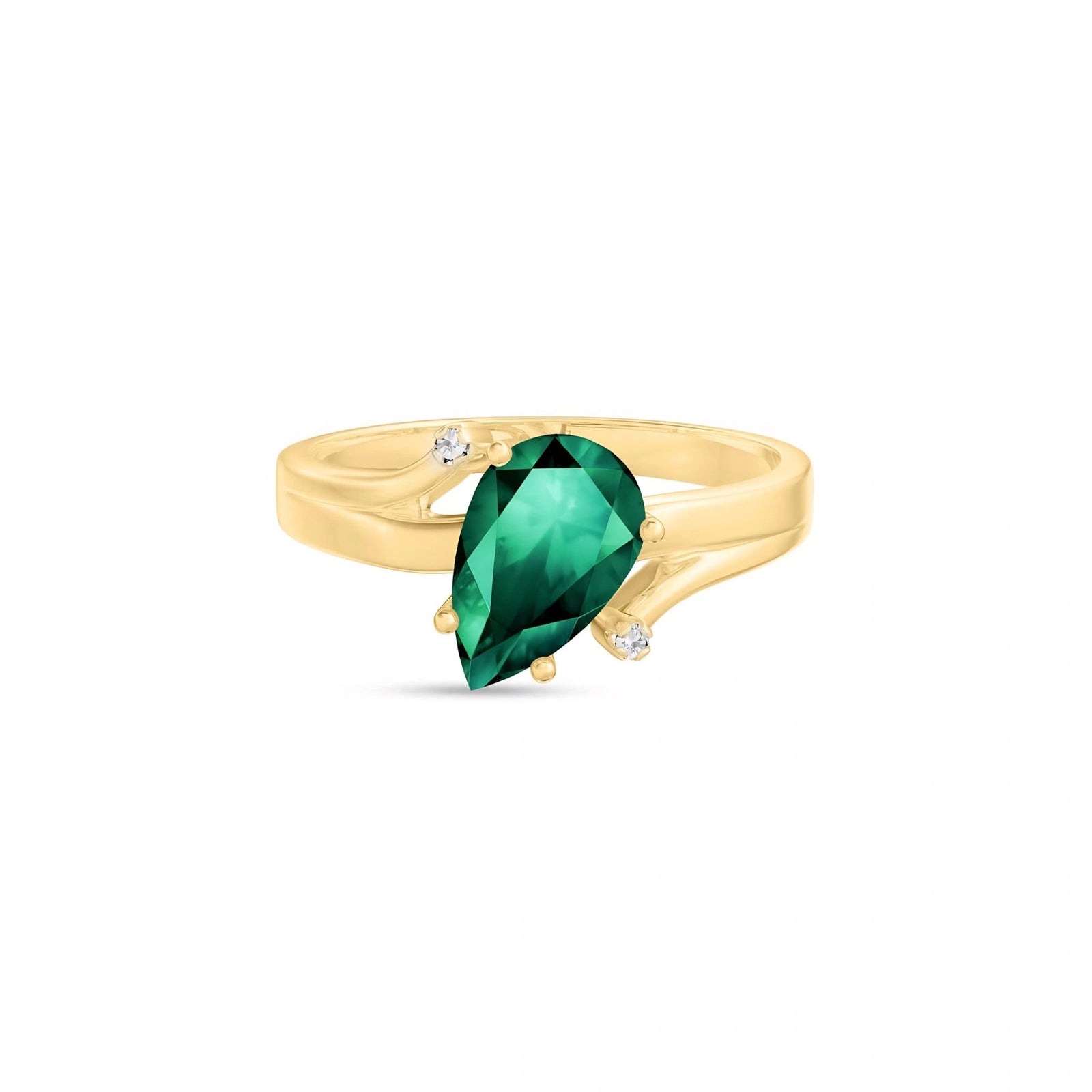 Yellow Gold Emerald & Diamond — Zita