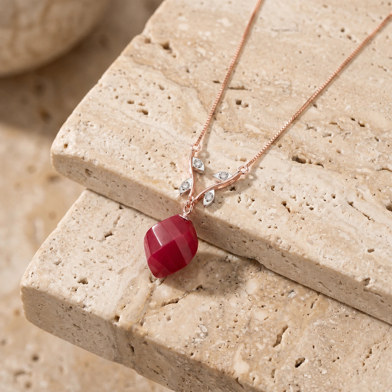 Rose Gold Diamond & Ruby — Alcina