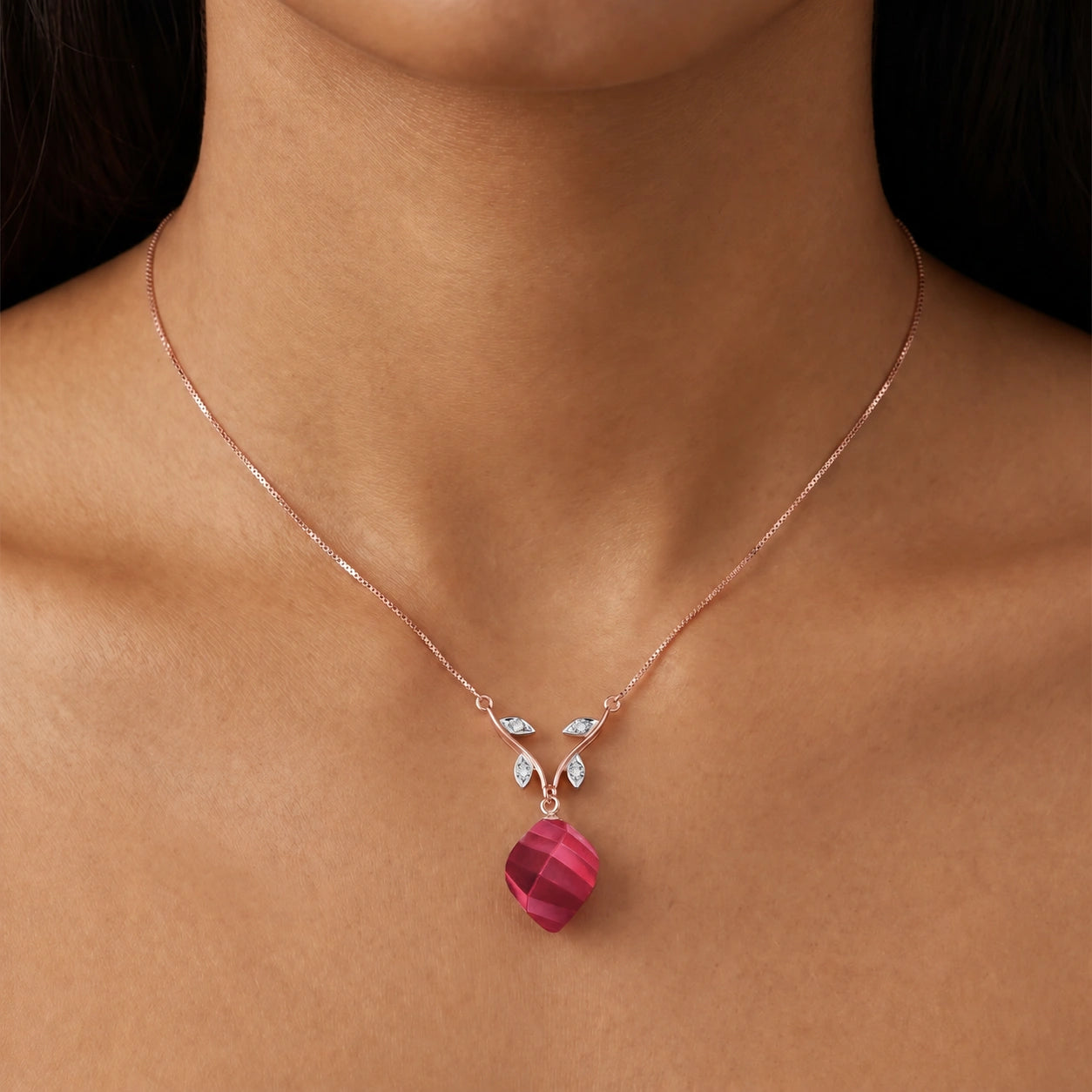 Rose Gold Diamond & Ruby — Alcina