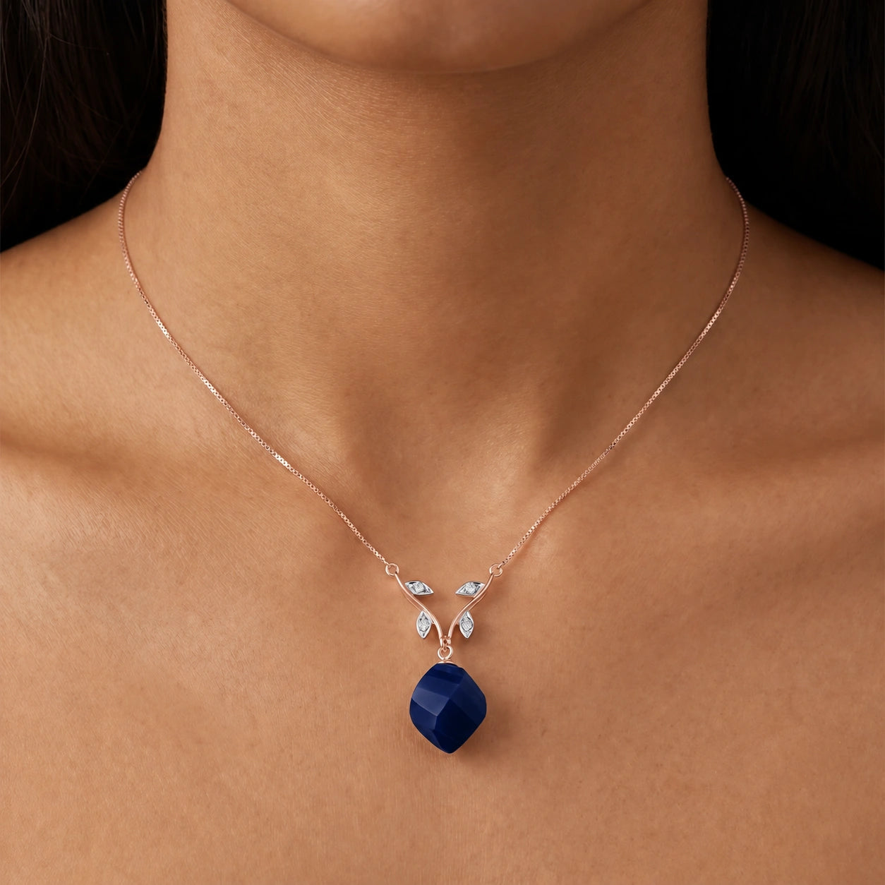 Rose Gold Diamond & Sapphire — Alcina