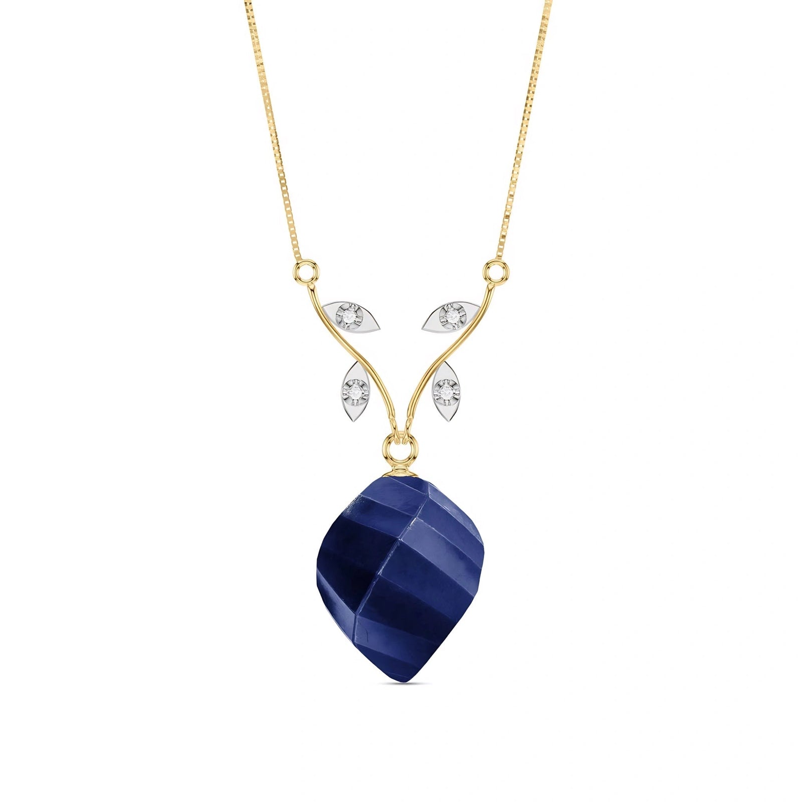 Yellow Gold Diamond & Sapphire — Alcina