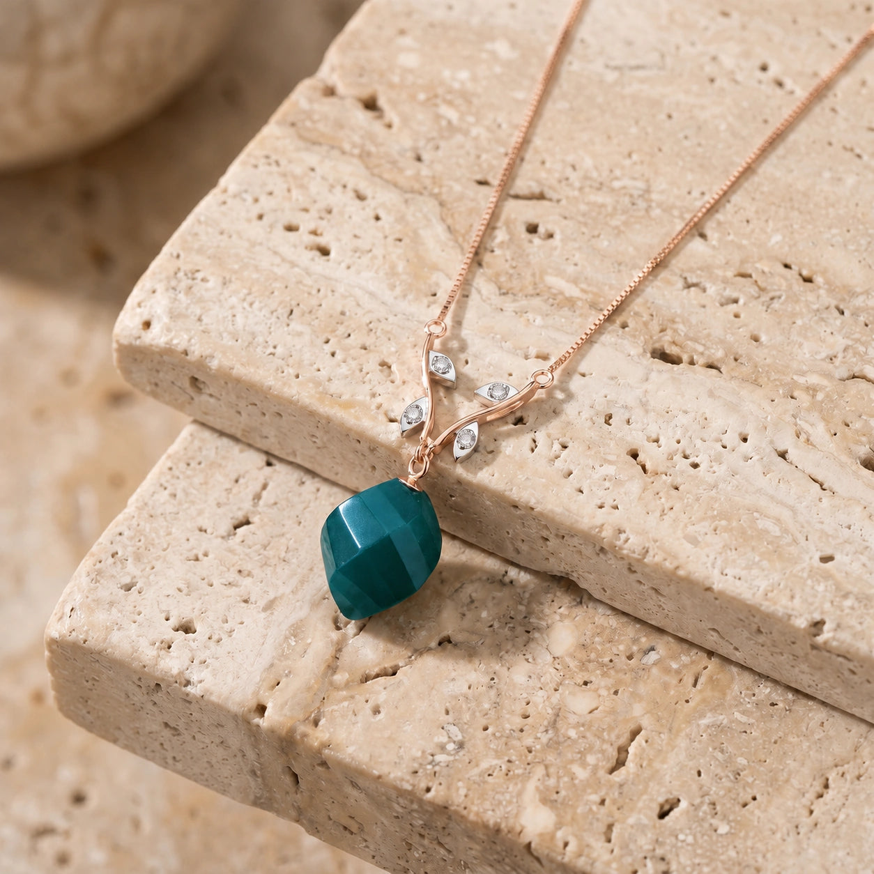 Rose Gold Emerald & Diamond — Alcina