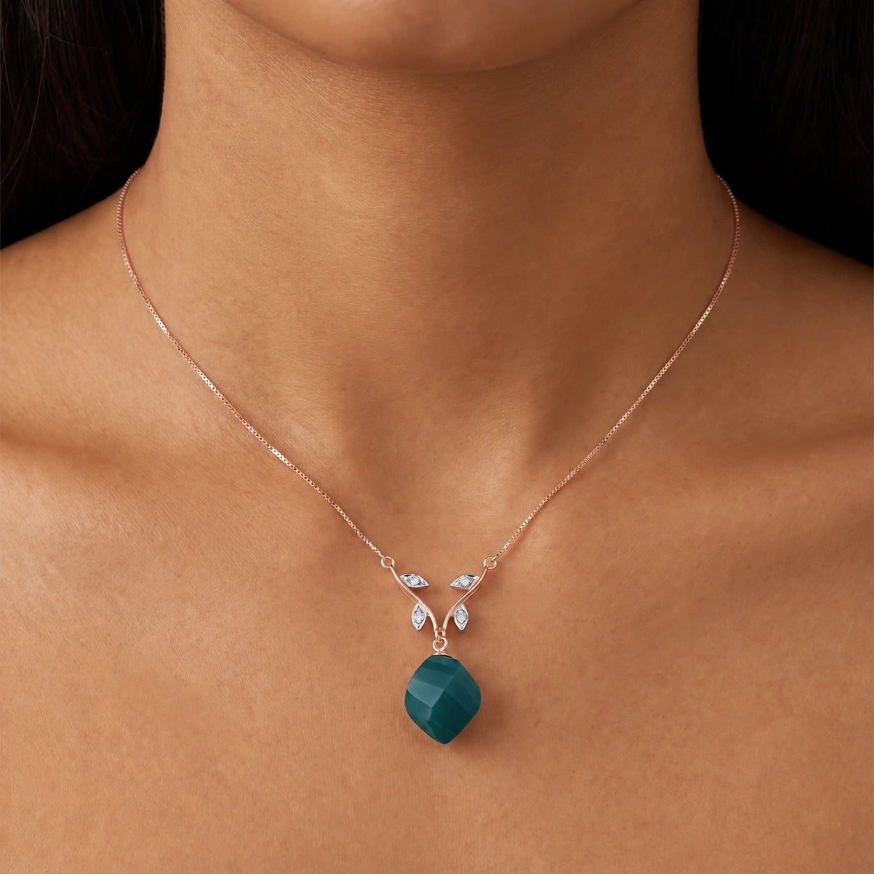 Rose Gold Emerald & Diamond — Alcina