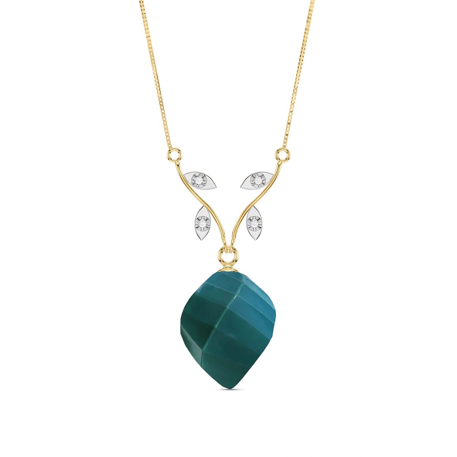 Yellow Gold Emerald & Diamond — Alcina