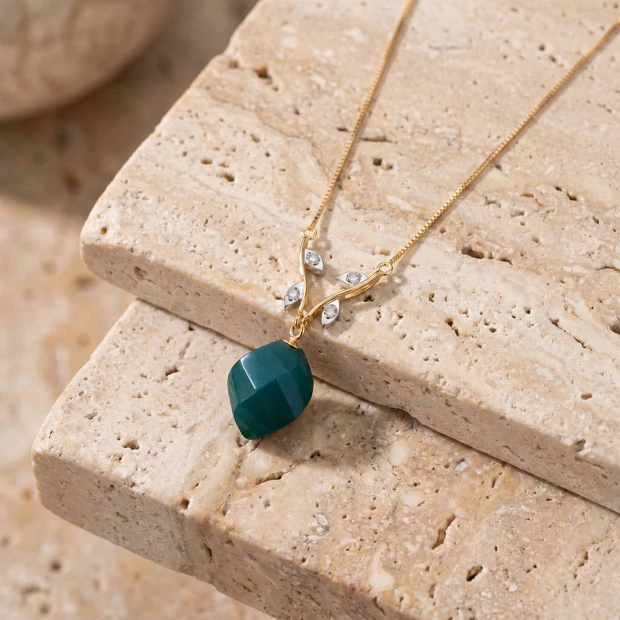 Yellow Gold Emerald & Diamond — Alcina