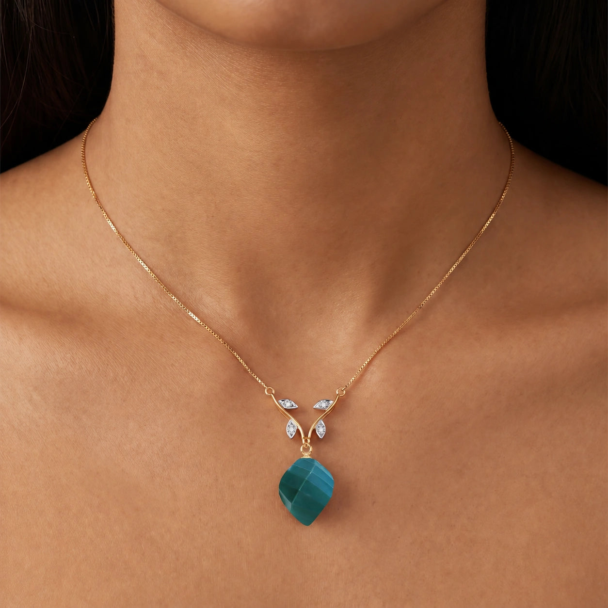 Yellow Gold Emerald & Diamond — Alcina
