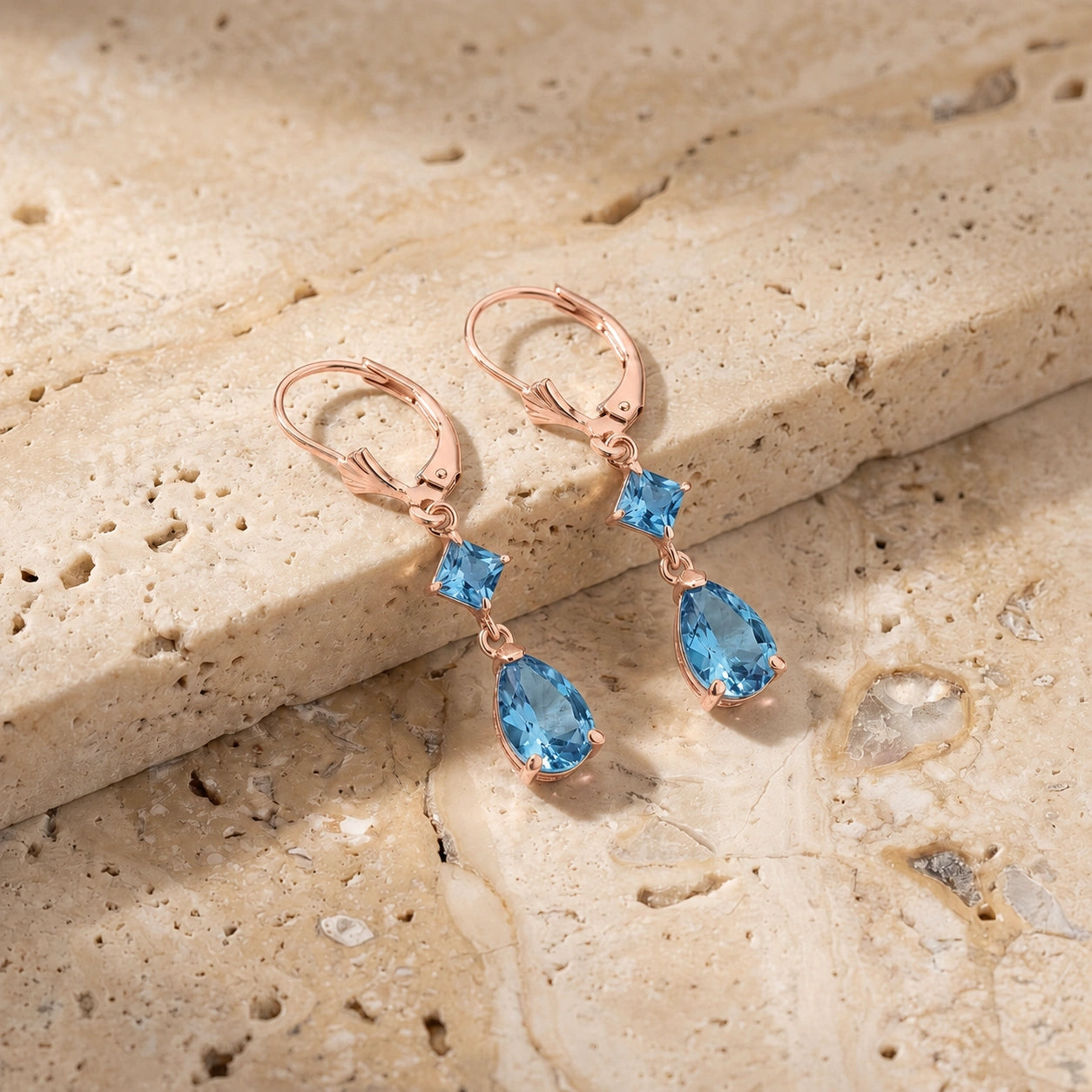 Rose Gold Blue Topaz — Evangelista