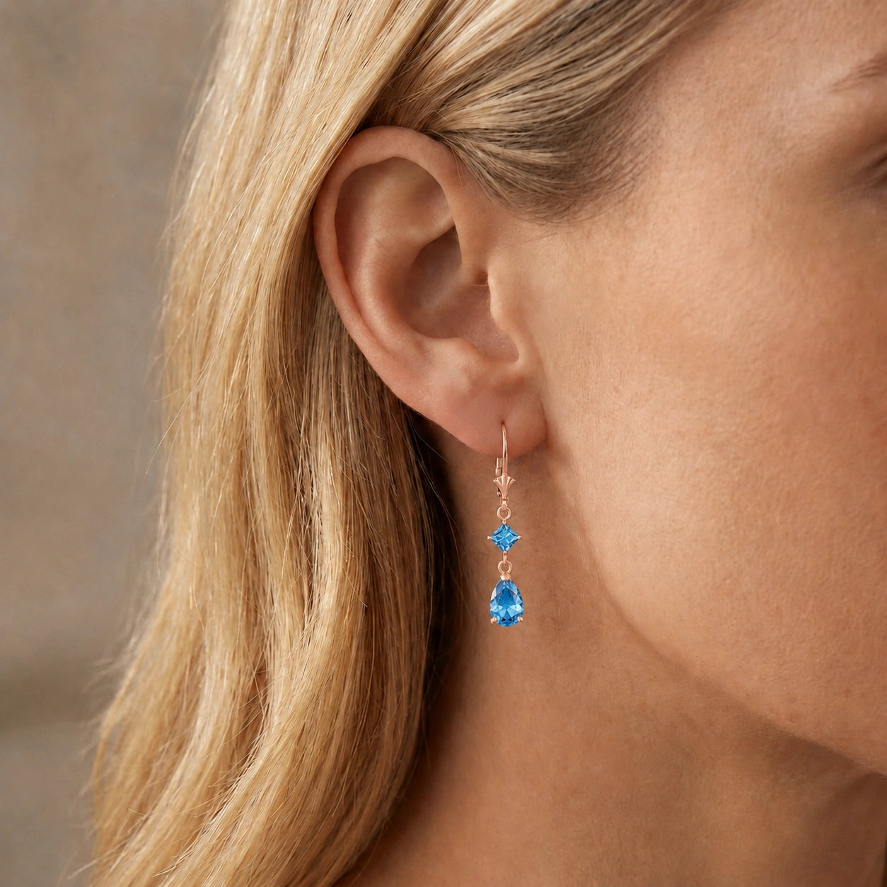 Rose Gold Blue Topaz — Evangelista