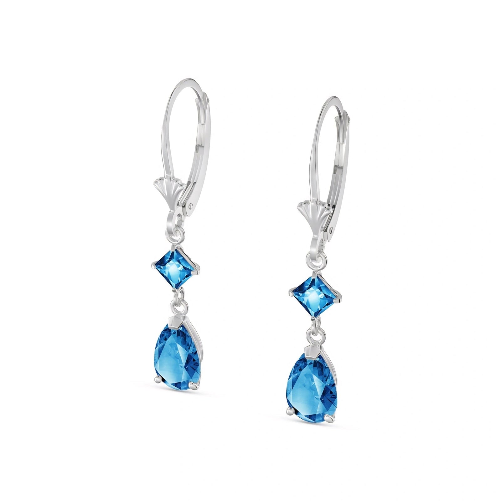 White Gold Blue Topaz — Evangelista