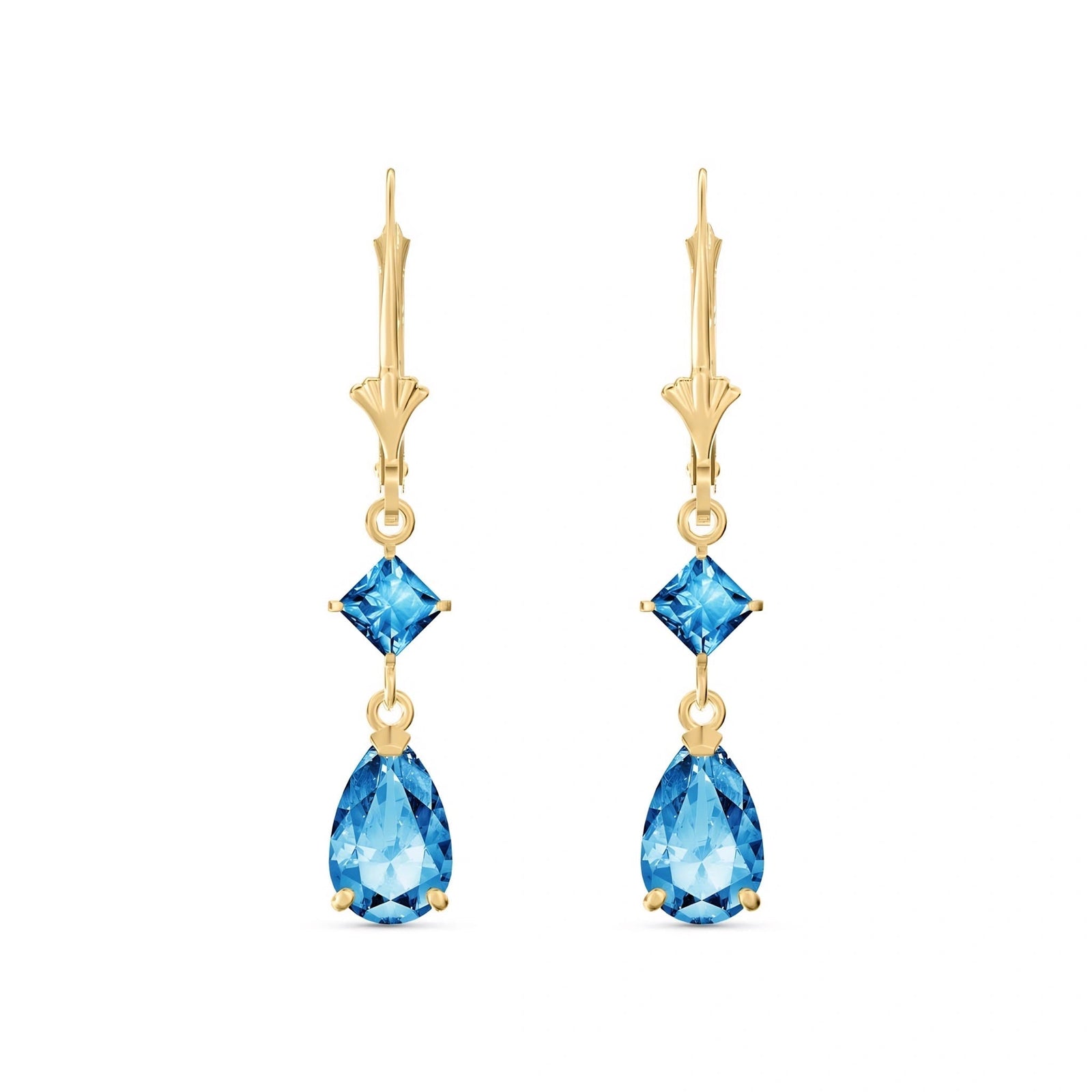 Yellow Gold Blue Topaz — Evangelista