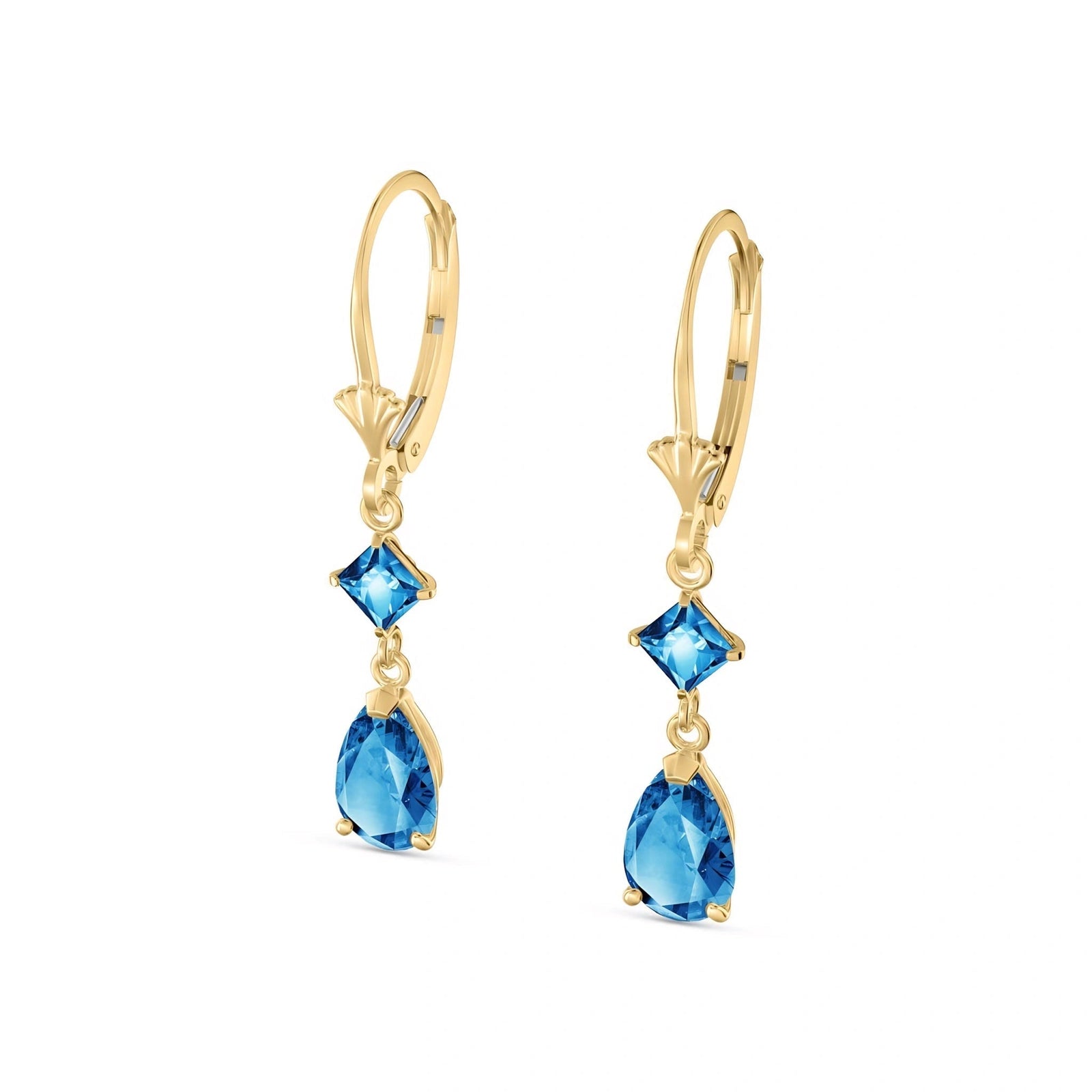 Yellow Gold Blue Topaz — Evangelista