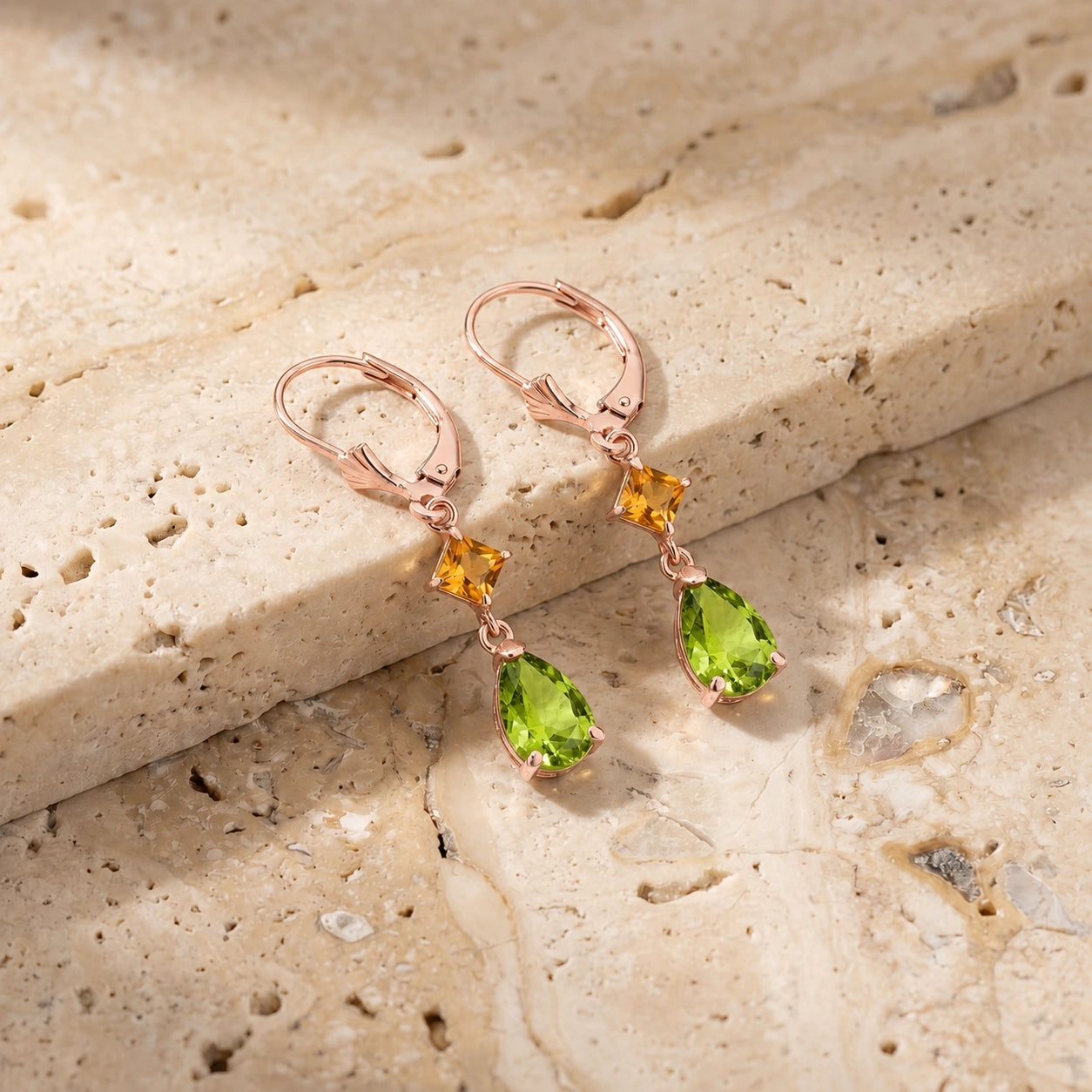 Rose Gold Citrine & Peridot — Evangelista