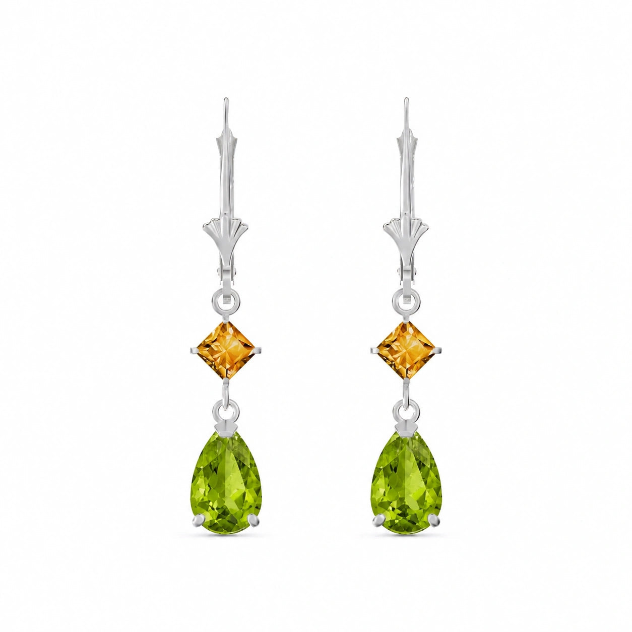 White Gold Citrine & Peridot — Evangelista