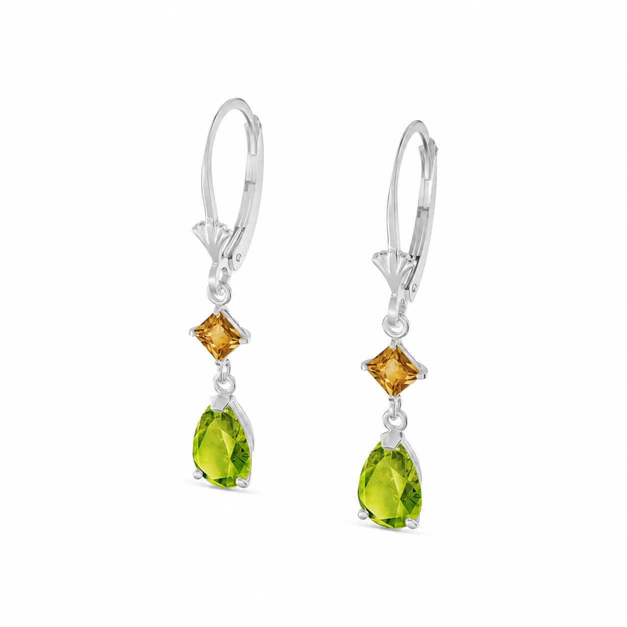 White Gold Citrine & Peridot — Evangelista