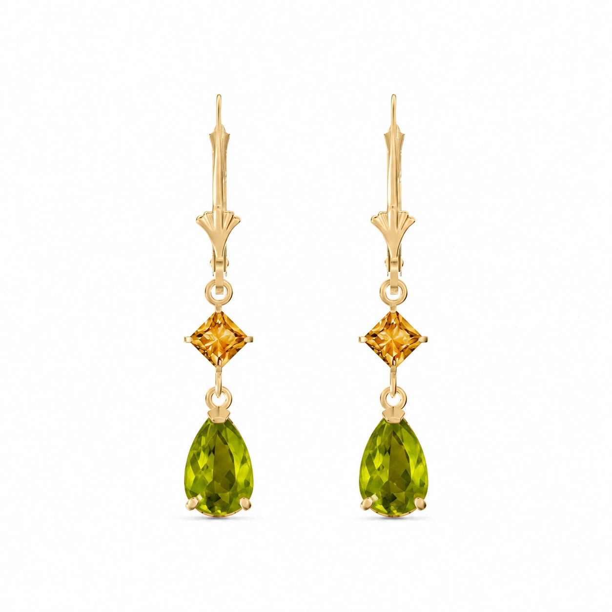 Yellow Gold Citrine & Peridot — Evangelista