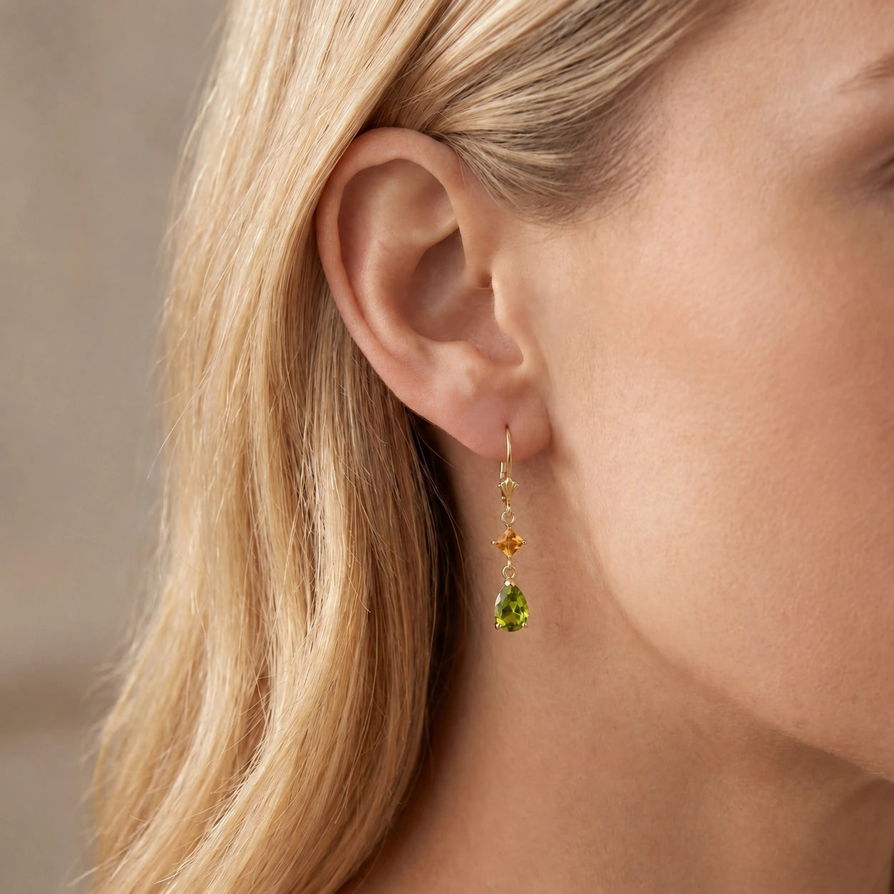 Yellow Gold Citrine & Peridot — Evangelista