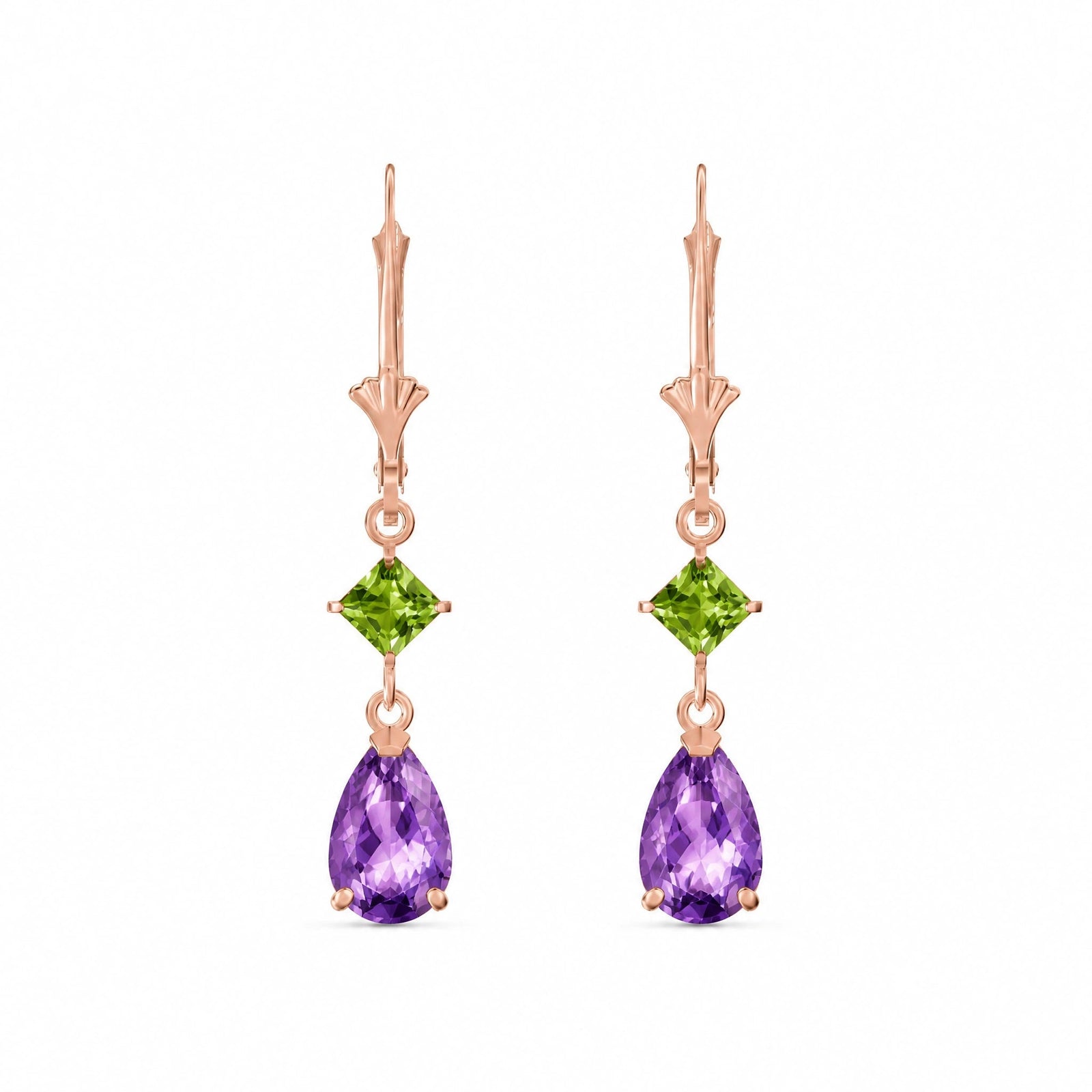 Rose Gold Peridot & Amethyst — Evangelista