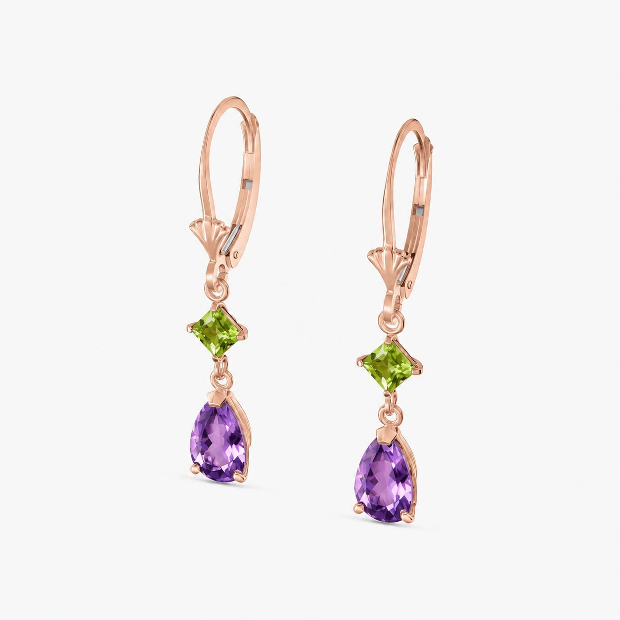 Rose Gold Peridot & Amethyst — Evangelista