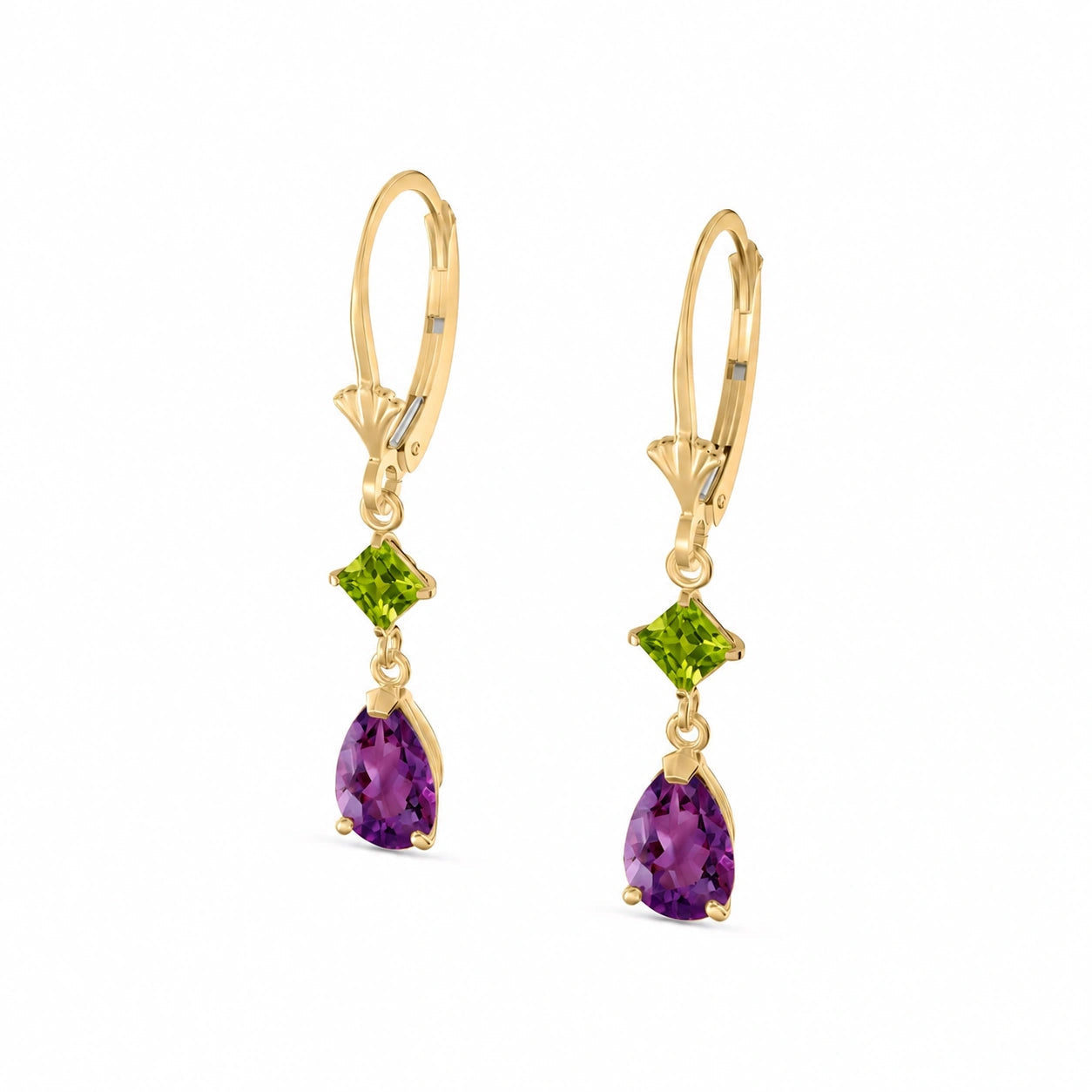 Yellow Gold Peridot & Amethyst — Evangelista