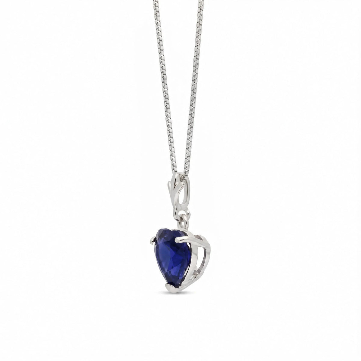 White Gold Alida Classic Necklace Sapphire — alternate product view