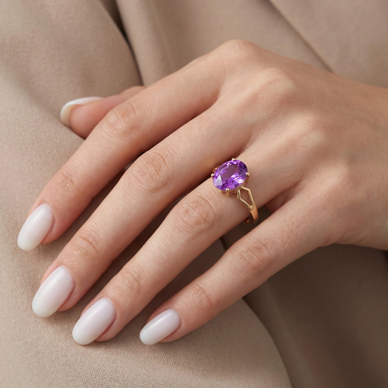 Yellow Gold Amethyst — Vanda