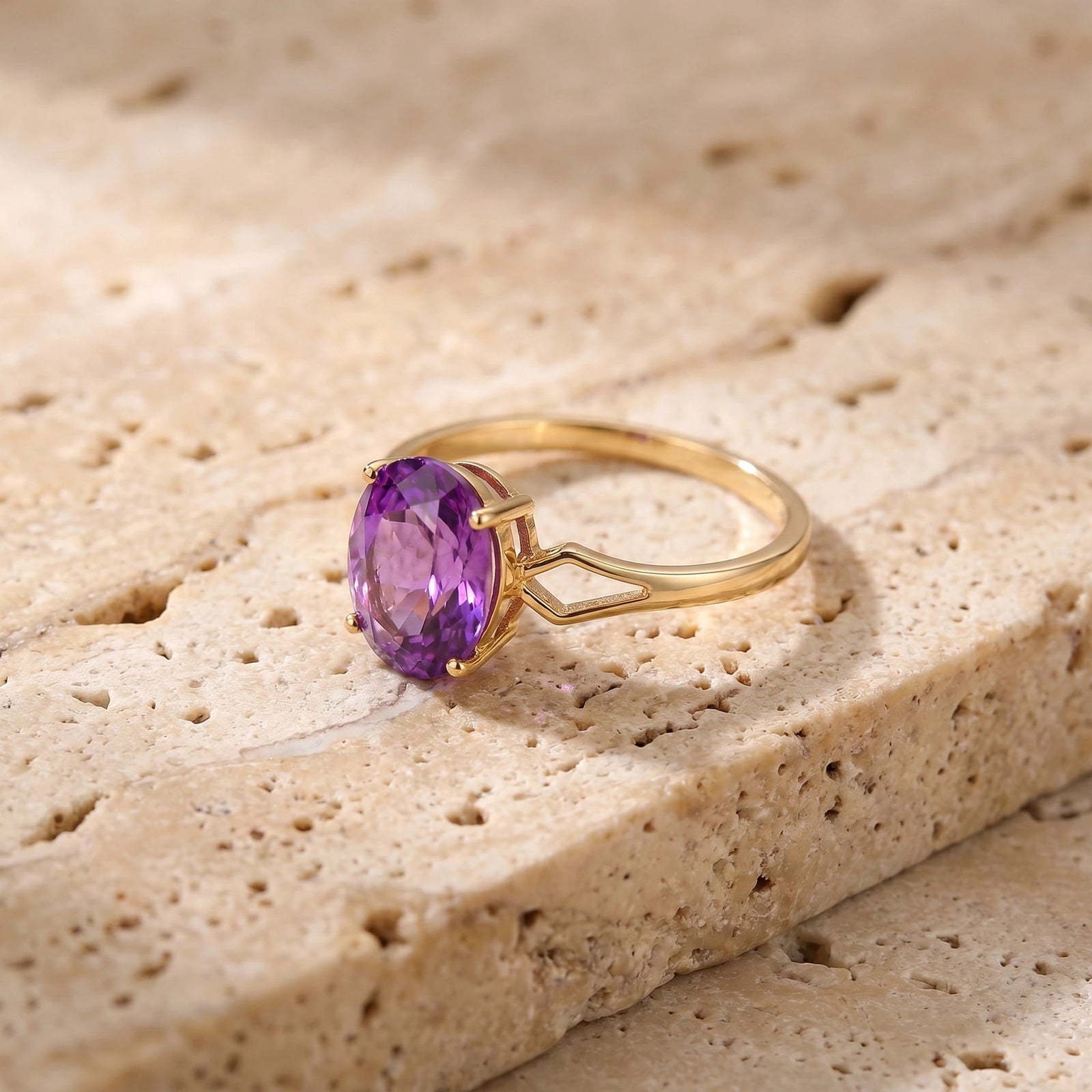 Yellow Gold Amethyst — Vanda