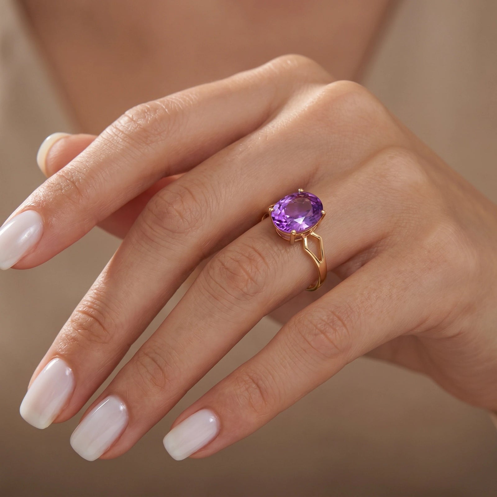 Yellow Gold Amethyst — Vanda
