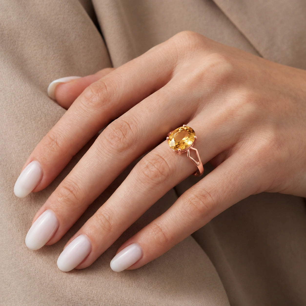Rose Gold Citrine — Vanda