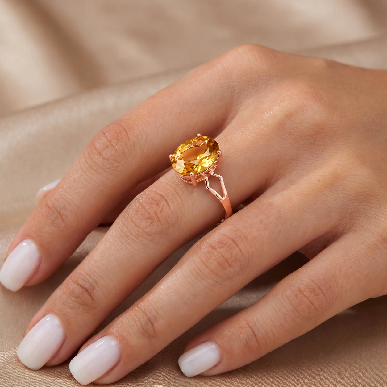 Rose Gold Citrine — Vanda