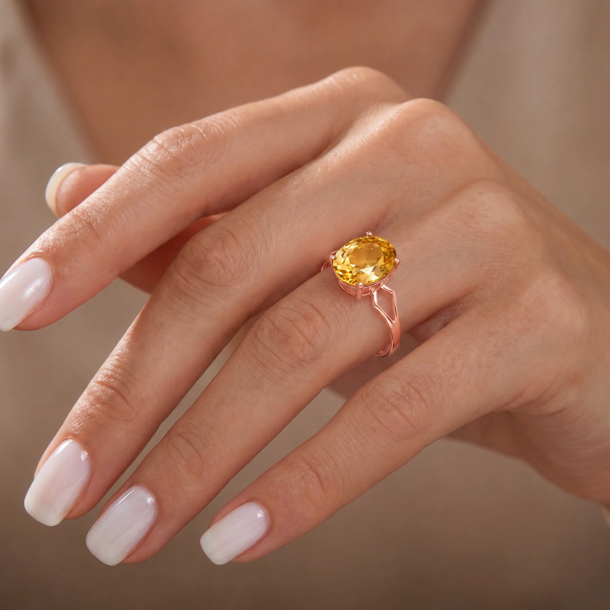Rose Gold Citrine — Vanda
