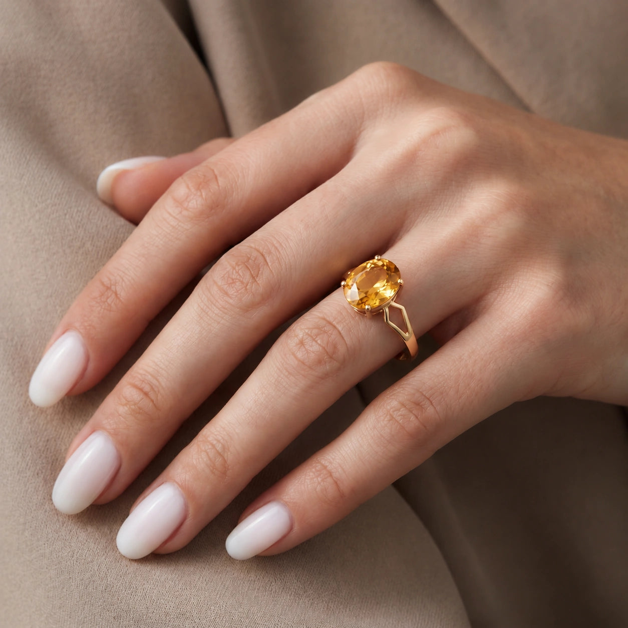 Yellow Gold Citrine — Vanda