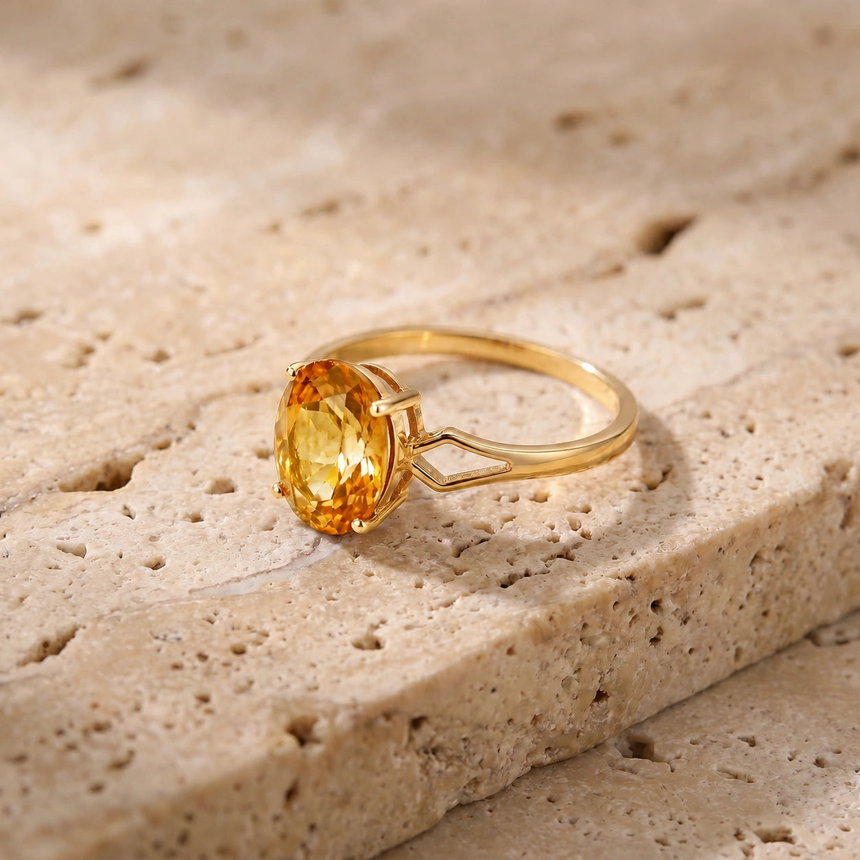 Yellow Gold Citrine — Vanda