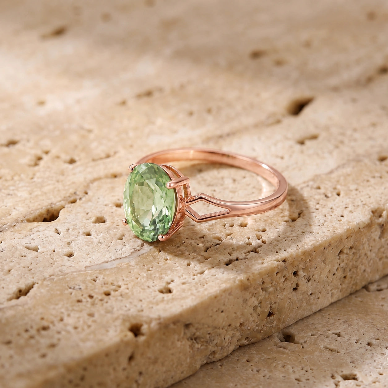 Rose Gold Green Amethyst — Vanda