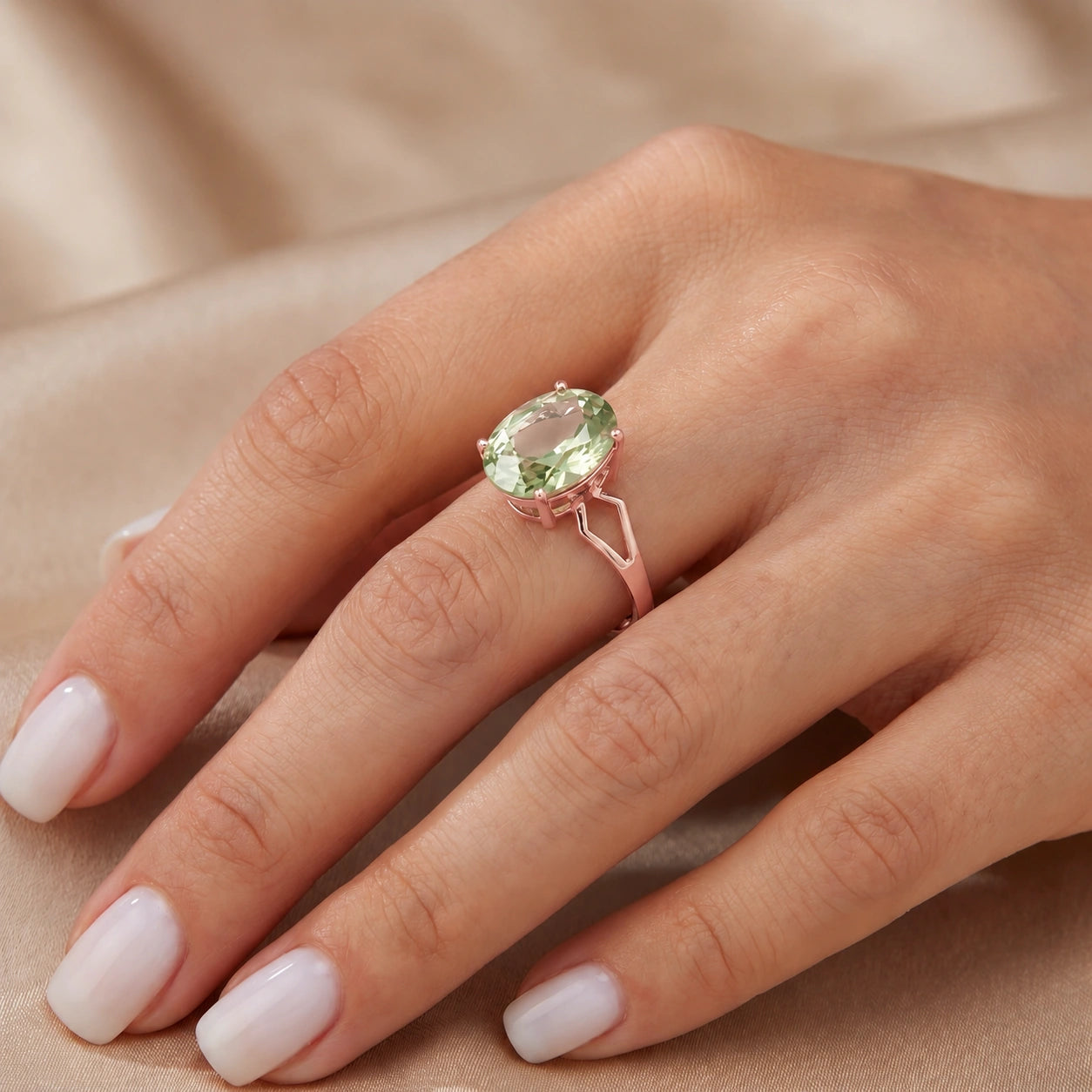 Rose Gold Green Amethyst — Vanda