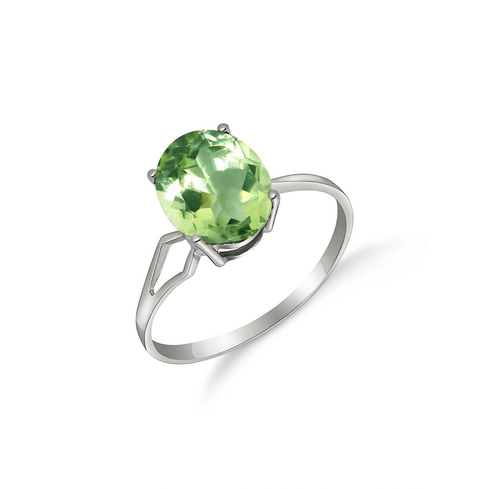 White Gold Green Amethyst — Vanda