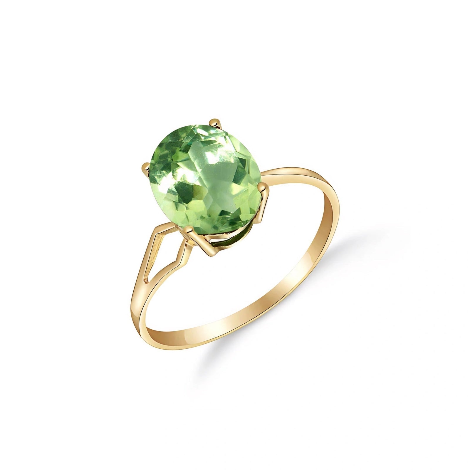 Yellow Gold Green Amethyst — Vanda