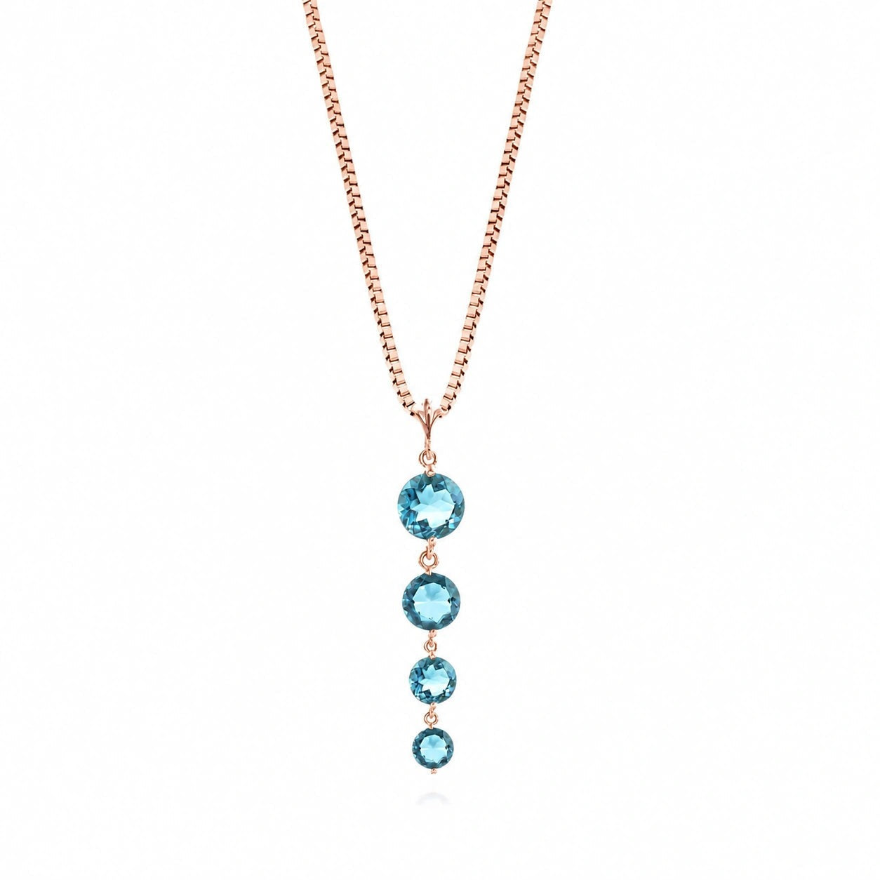 Rose Gold Classic Necklace Amethyst 10K — Clementina