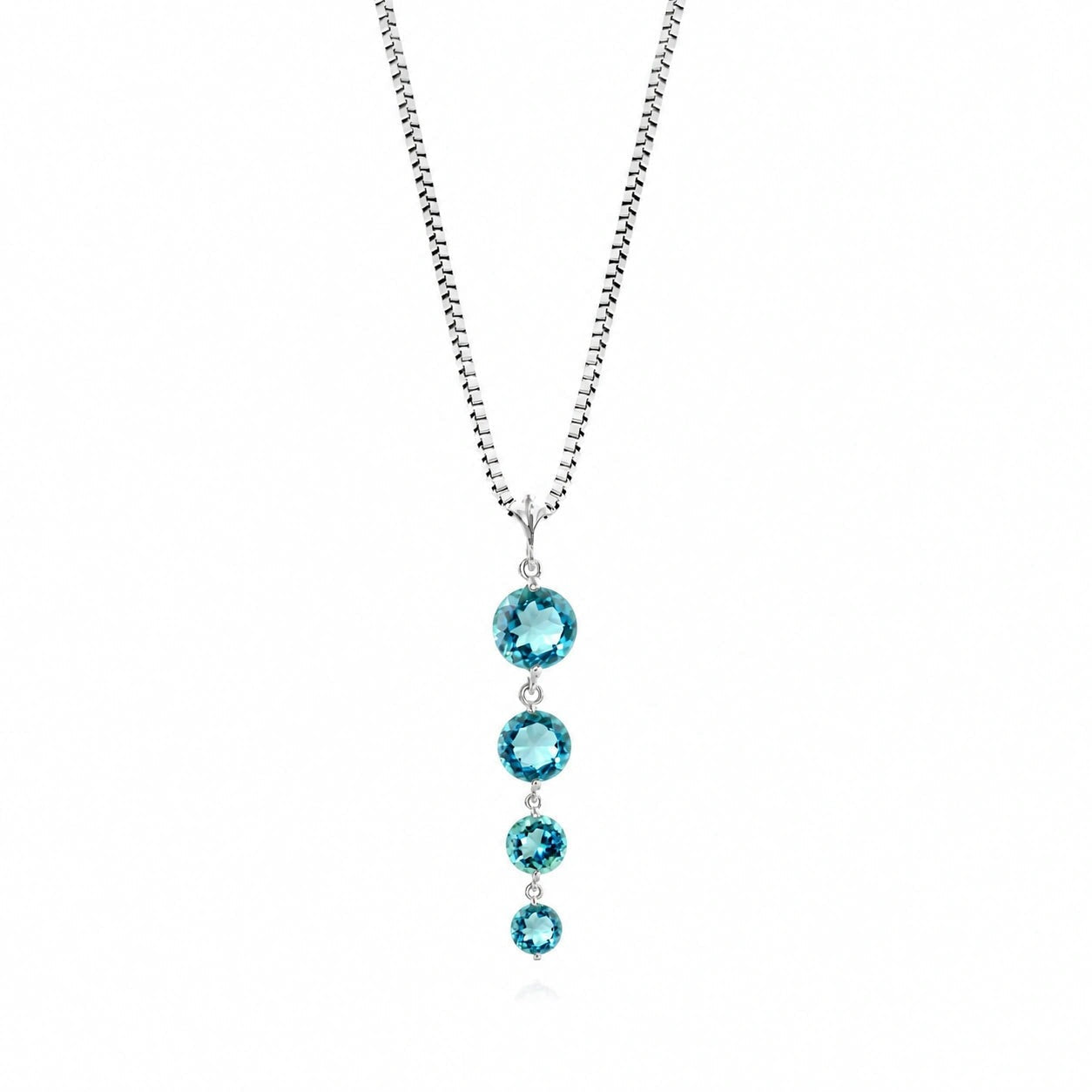 White Gold Classic Necklace Amethyst 10K — Clementina