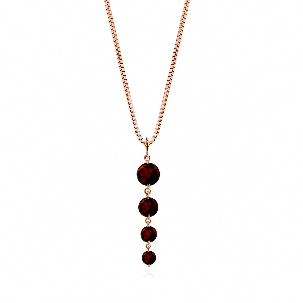 Rose Gold Classic Necklace Citrine 10K — Clementina
